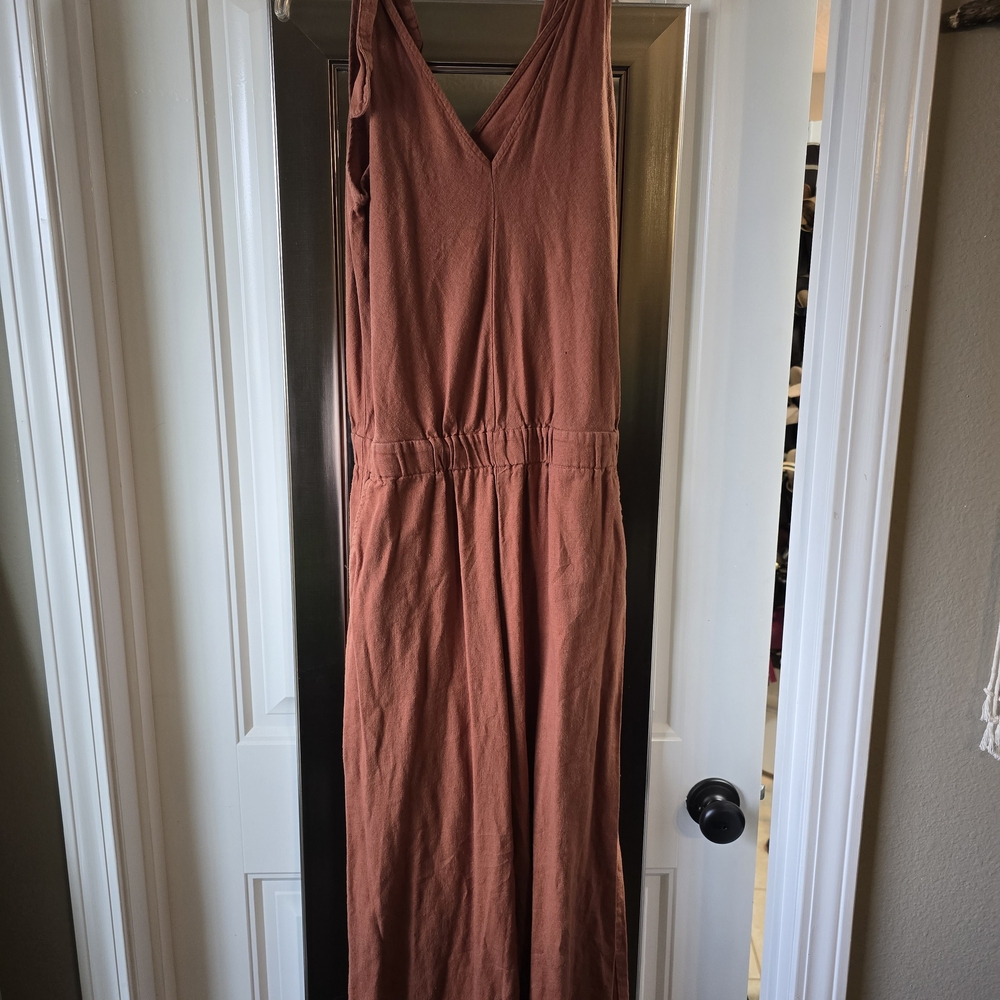 Rust Sleeveless Romper